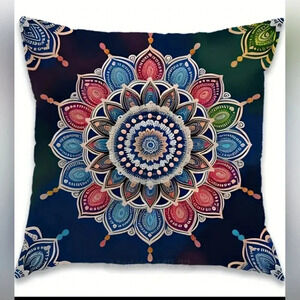 Yoga Zen Mandala Gypsy  Festival Slip-On Pillow Covers 18x18